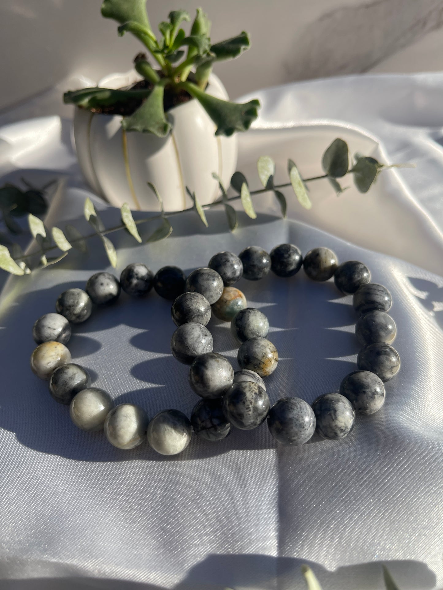 Spider Jasper Elastic Bracelet