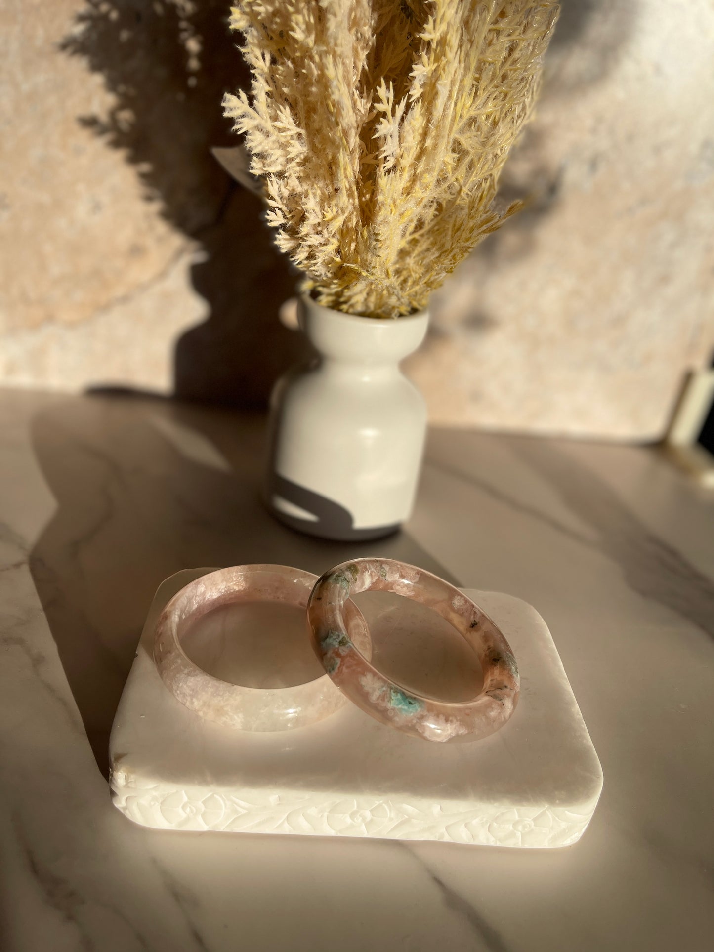 Sakura Agate aka Flower Agate Bangle
