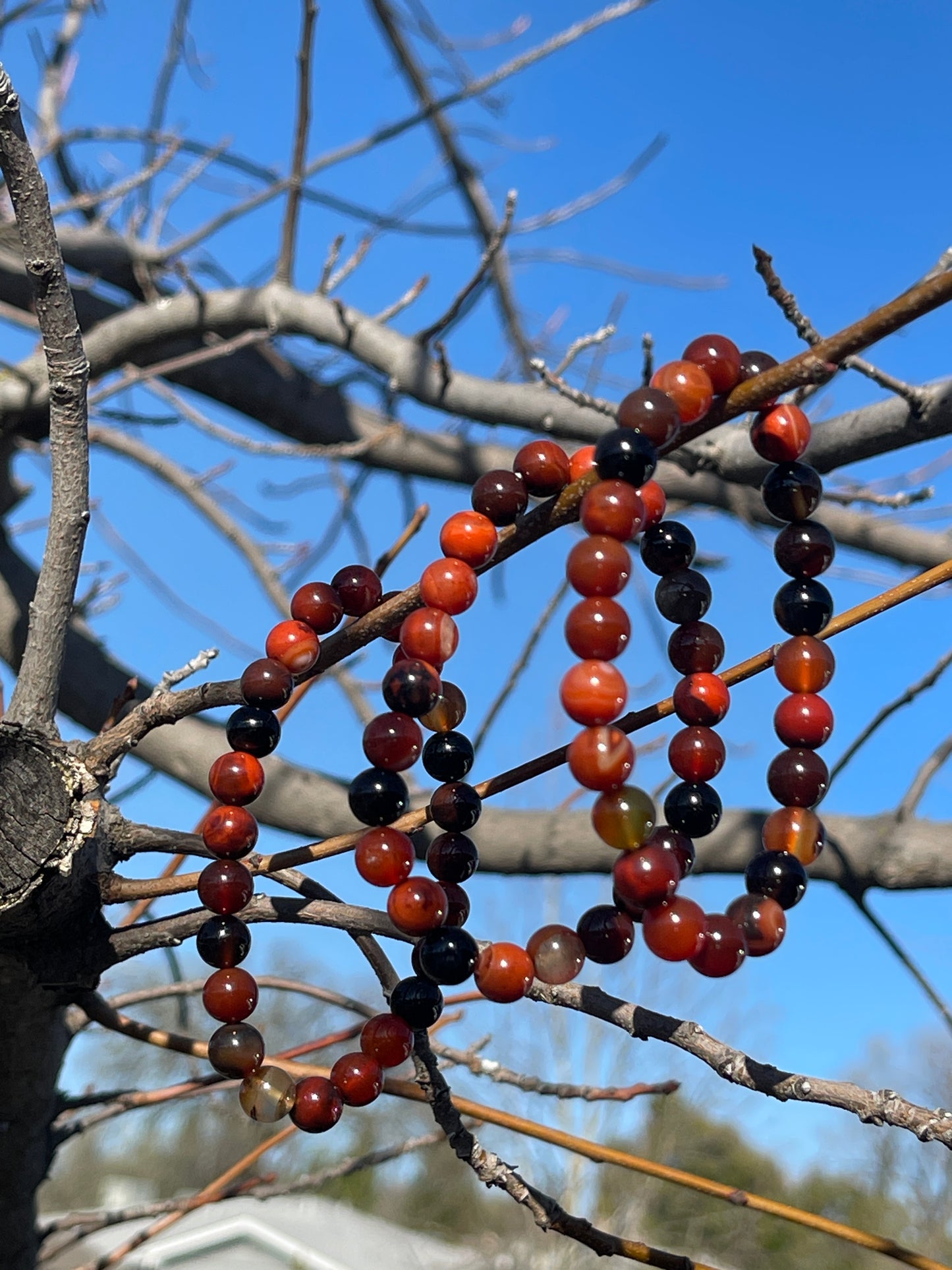 Carnelian Elastic Bracelet